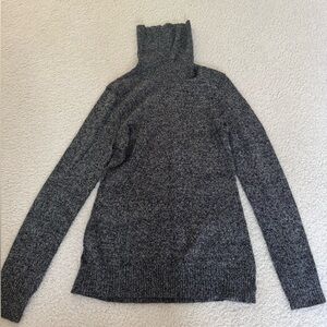 Heather black and grey XS Cashmere Turtleneck Sweater from Bloomingdale’s